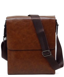 Fashion Flap Crossbody Bag NB8205 BROWN